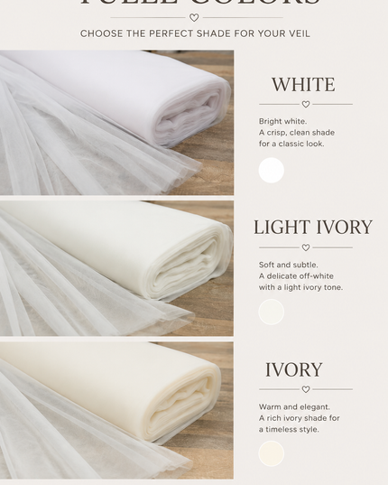 Cathedral Veil with Blusher, Two Tier – Minimalist Raw Cut Wedding Veil